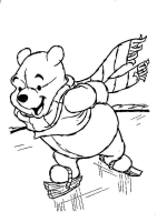 A coloring page of winnie the pooh